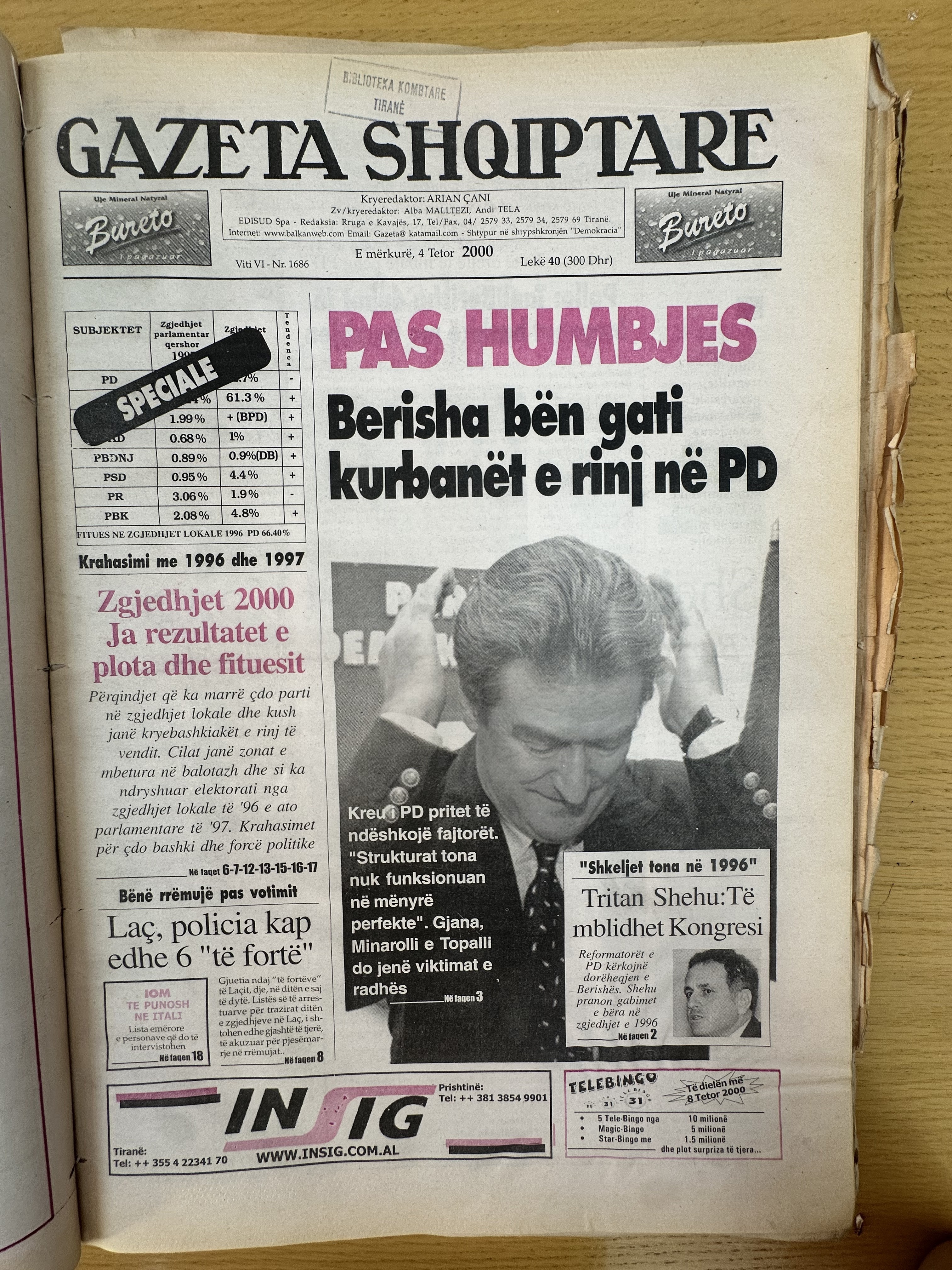 Gazeta Shqiptare 2000-10-04